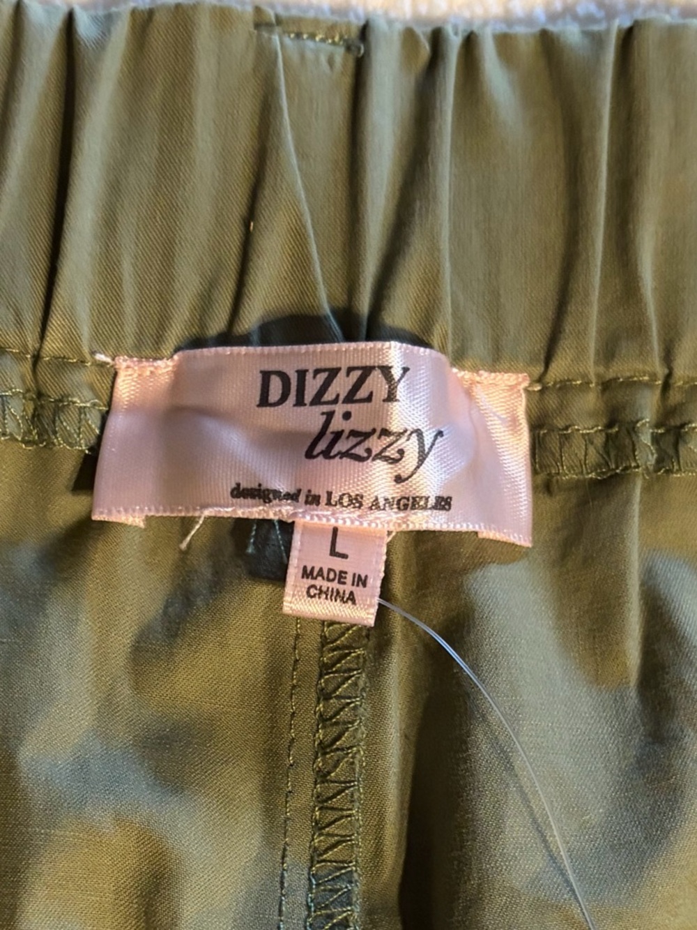 New Dizzy Lizzy Olive Straight Chino Trousers 100% COTTON - Picture 3 of 8